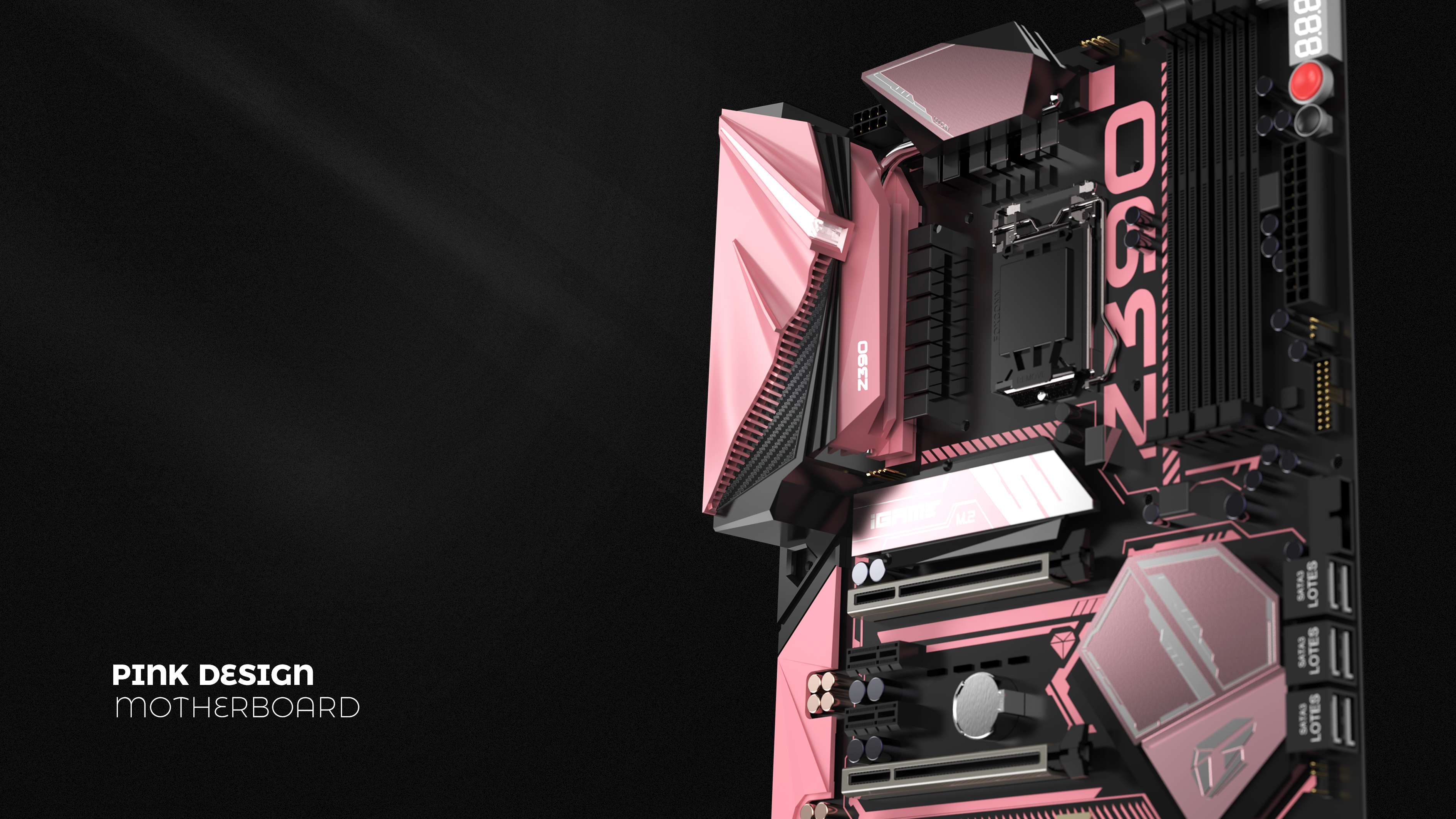 Computer motherboard，Pink theme，The trend of computer industry，