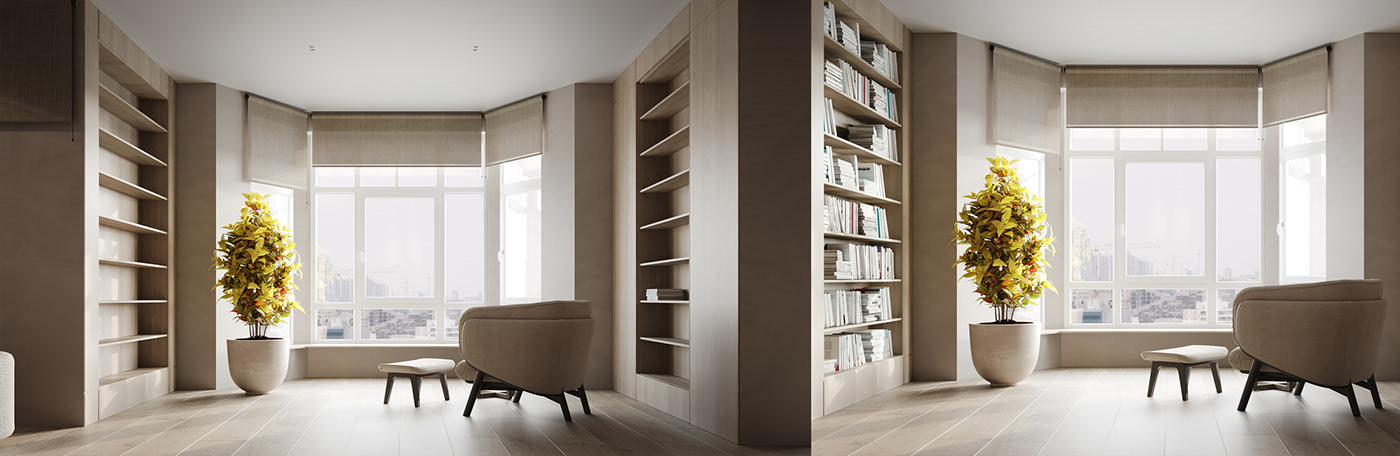 Modern decoration，indoor，Architecture，