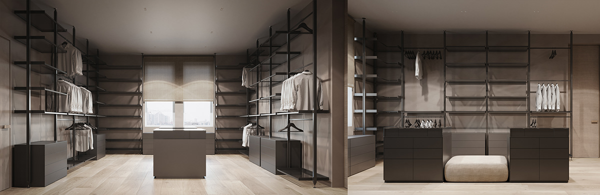 Modern decoration，indoor，Architecture，