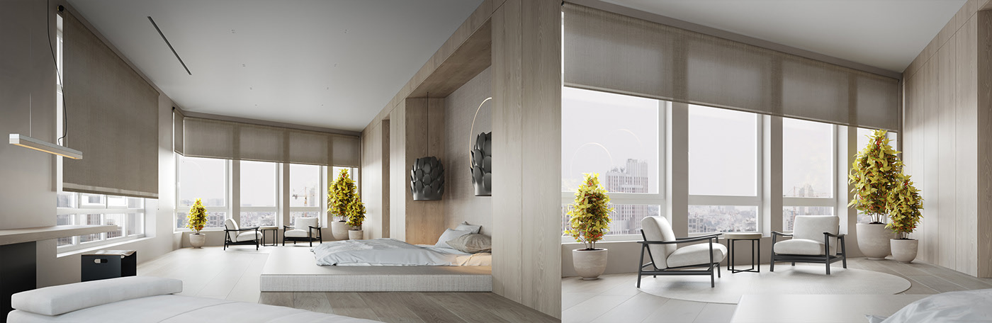 Modern decoration，indoor，Architecture，