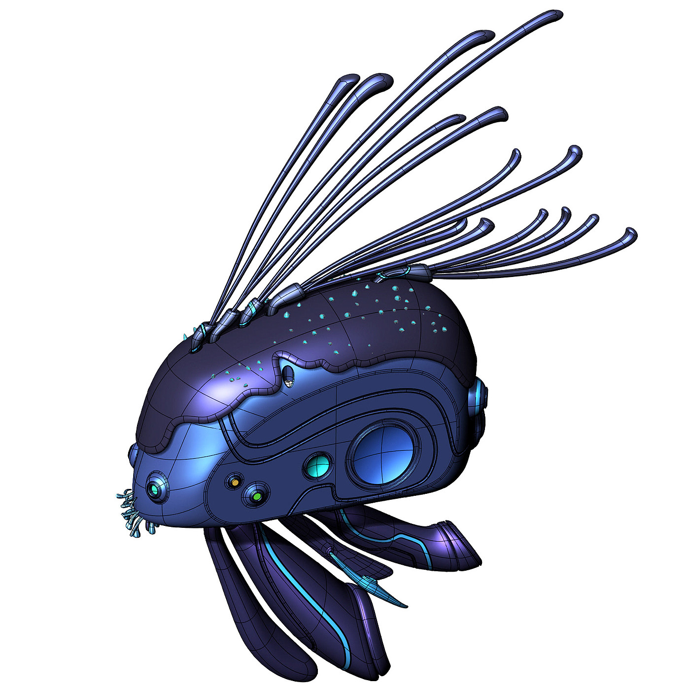 fish，Mechanics，Sense of future，Sense of science and technology，Gradual change，