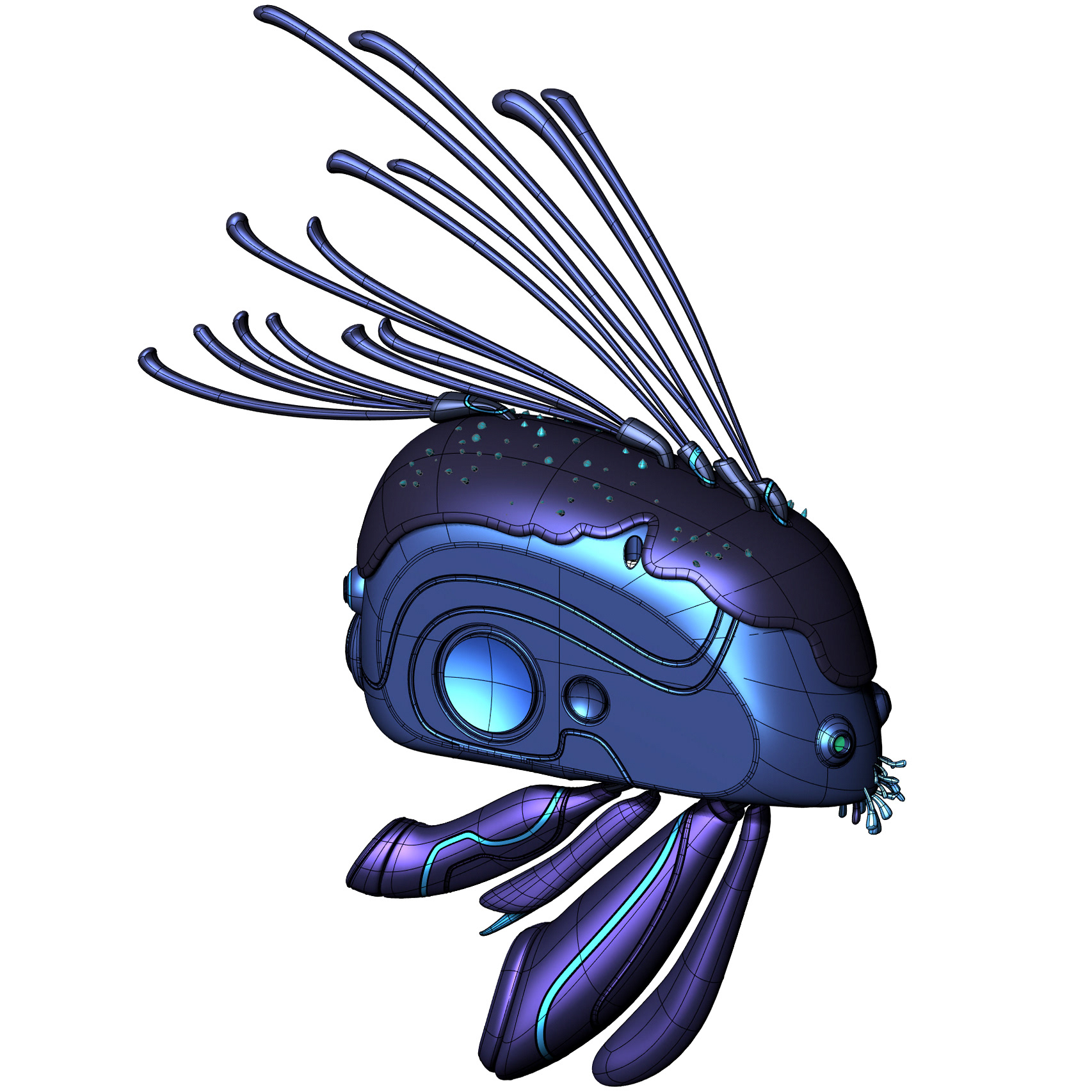 fish，Mechanics，Sense of future，Sense of science and technology，Gradual change，