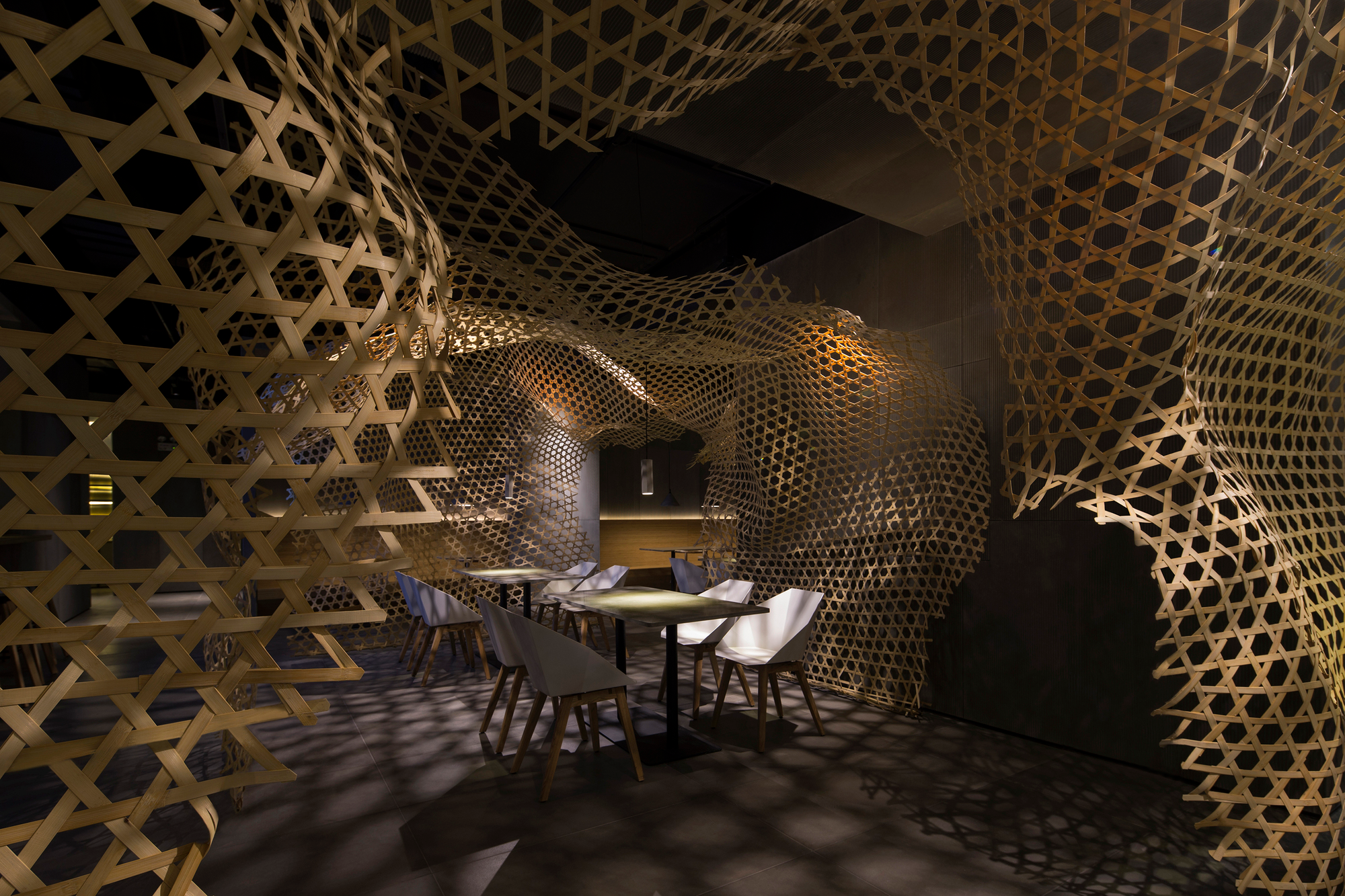 ceramic tile，Chain net，restaurant，Chuan’s Kitchen II，2019 red dot product design award，reddot，