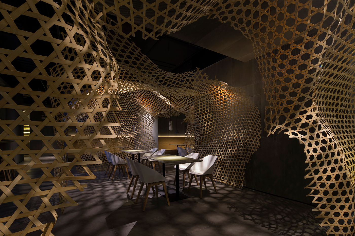 ceramic tile，Chain net，restaurant，Chuan’s Kitchen II，2019 red dot product design award，reddot，