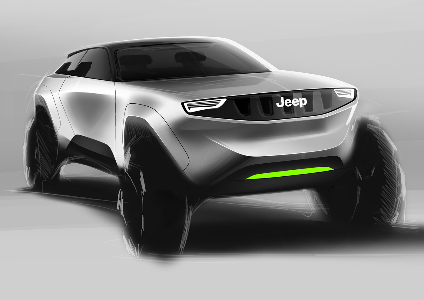 Electronic rendering，Hand drawn，RANDOM SKTCHS，