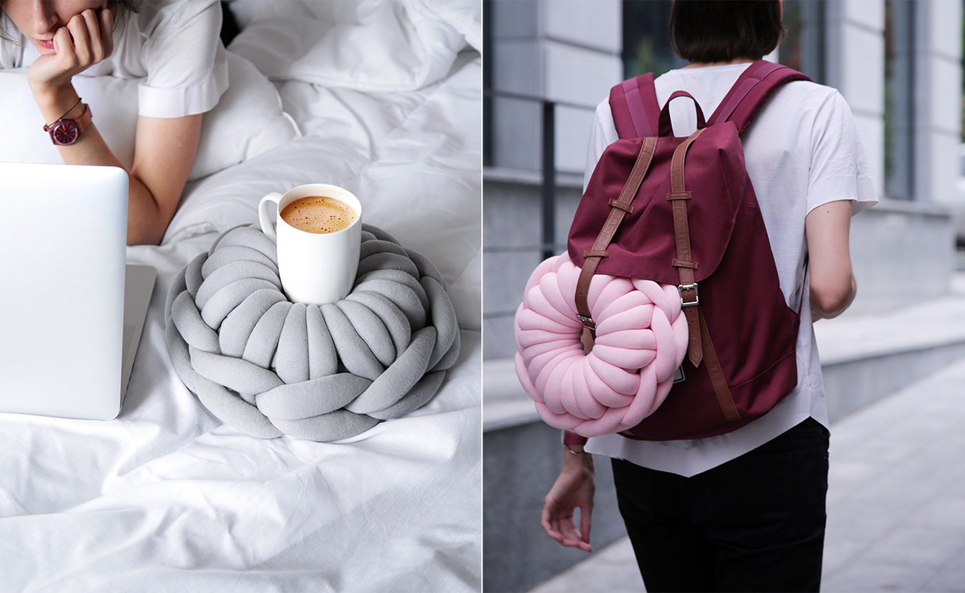 Knitted products，Cushion design，O-Cushion，