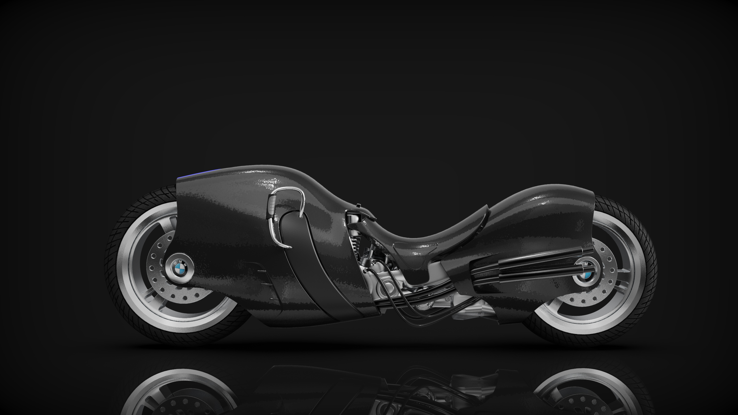 Render，modeling，motorcycle，Concept motorcycle，bmw，
