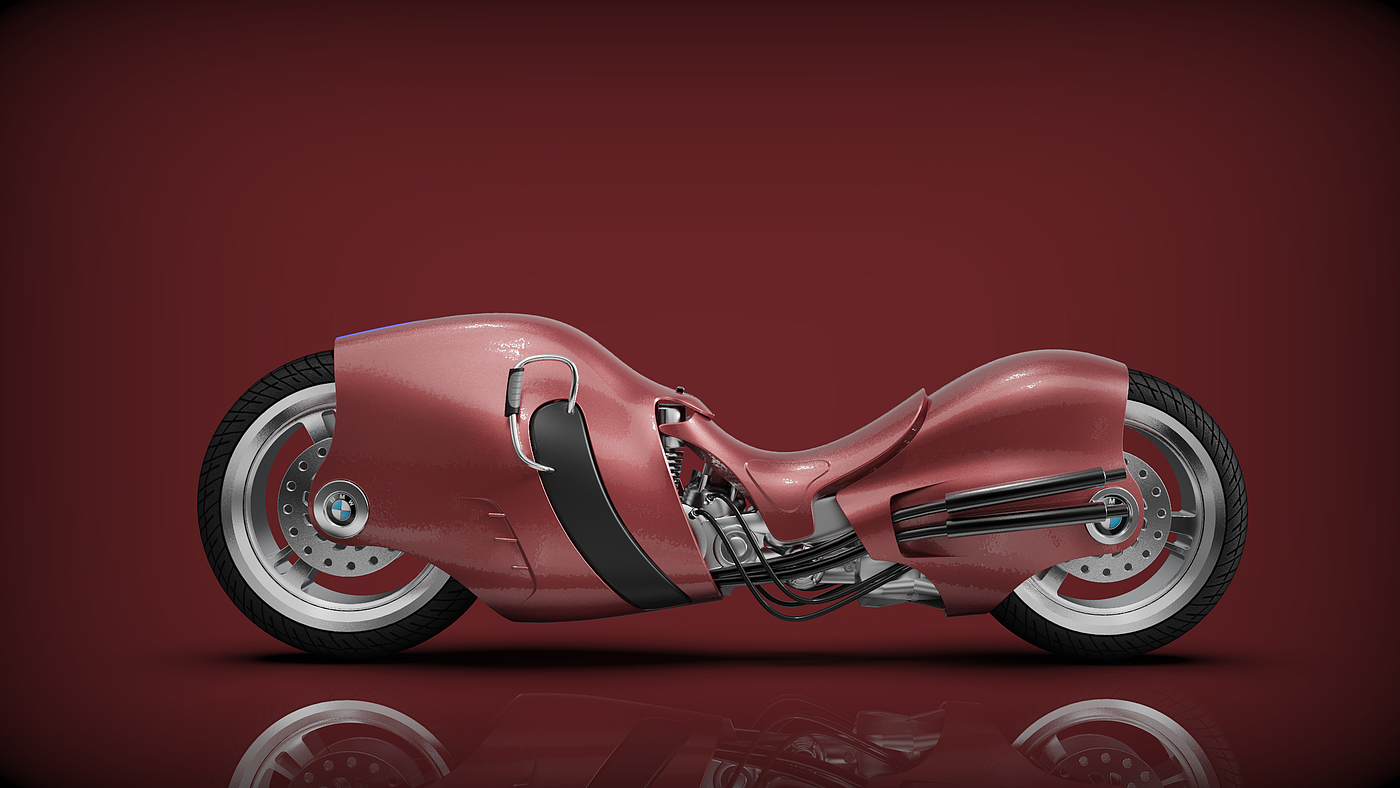 Render，modeling，motorcycle，Concept motorcycle，bmw，