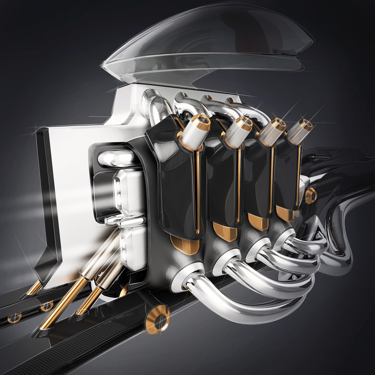 Automatic design，Unique shape，Single，Luxury Design，industrial design，