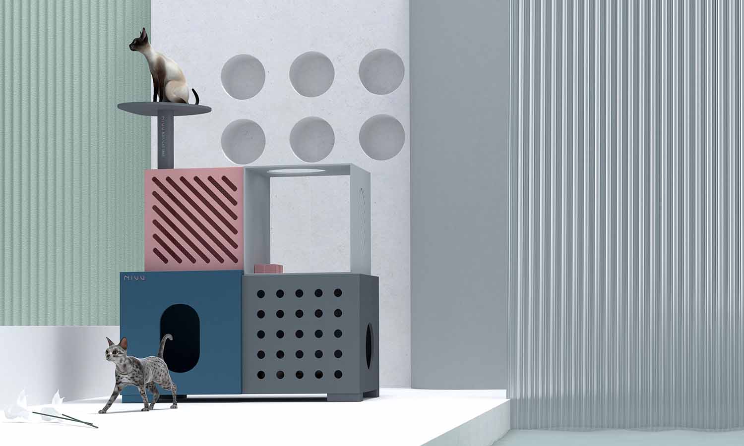 cat，Pets，furniture，Cat climbing frame，Cat cabinet，multi-function，