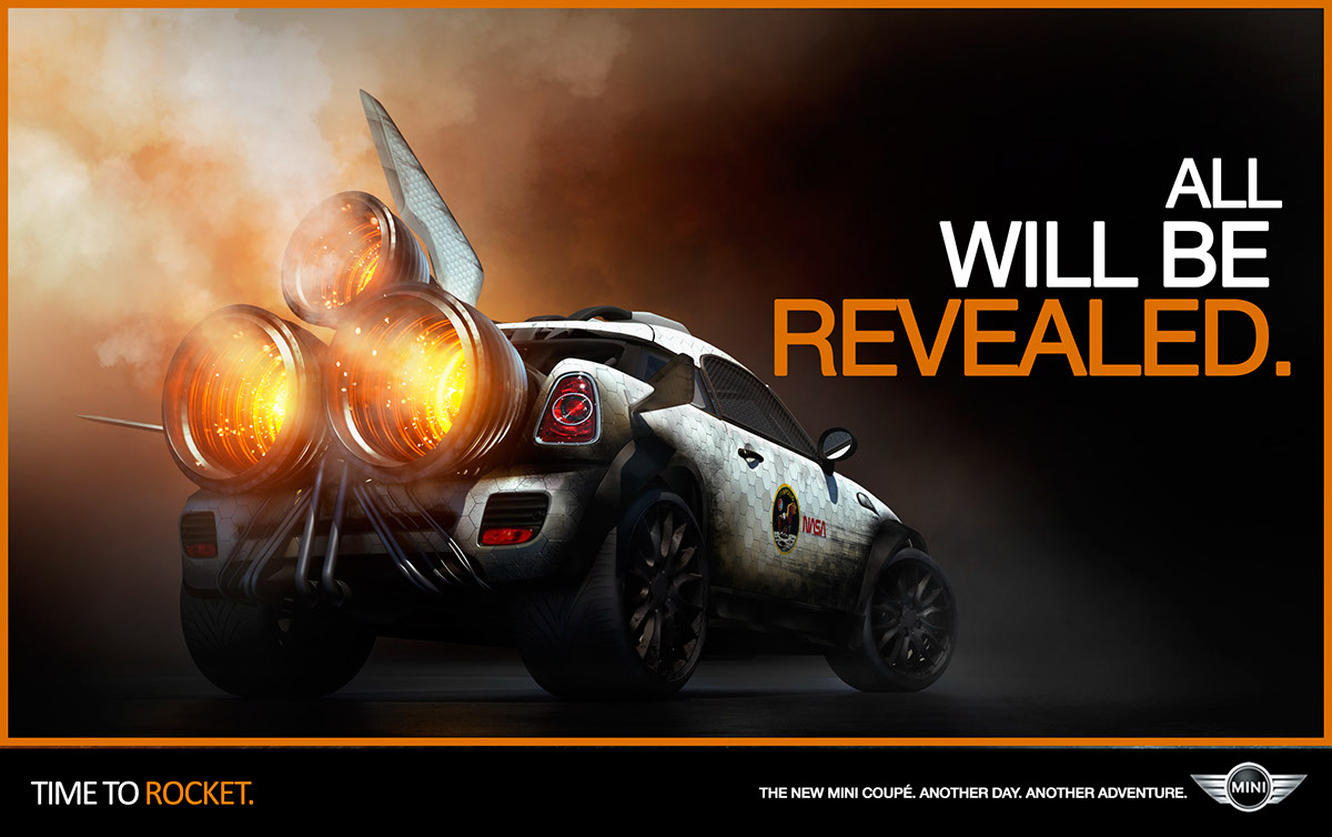 3D rendering，Automobile design，MINI ROCKET，