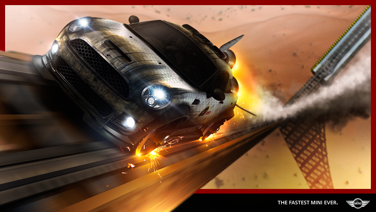 3D rendering，Automobile design，MINI ROCKET，