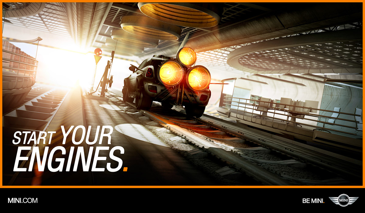 3D rendering，Automobile design，MINI ROCKET，