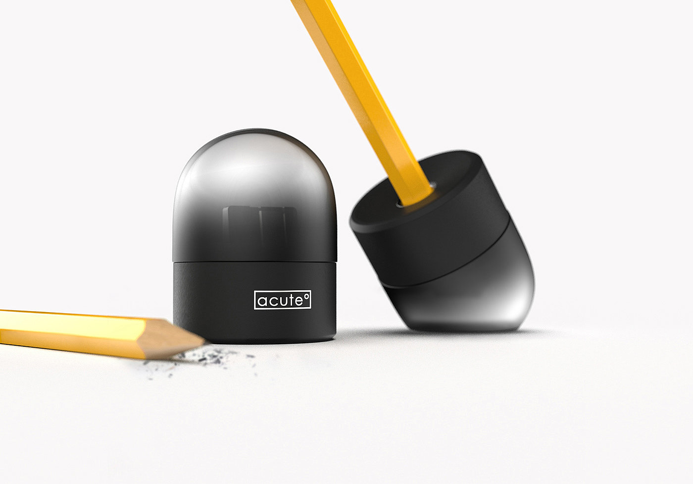black，Automatic pencil sharpener，Acute°，