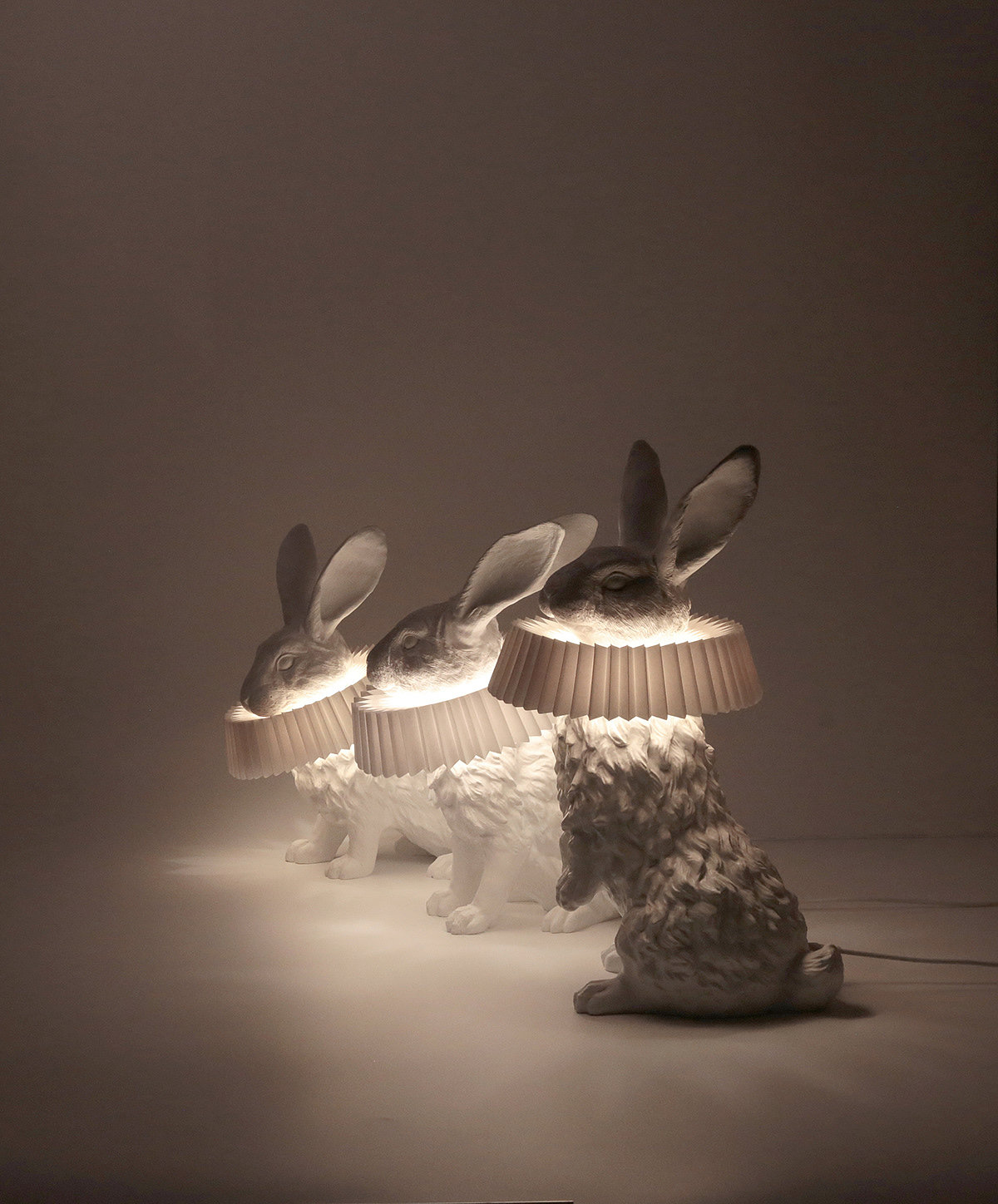 灯具设计，白色，Rabbit X LAMP，