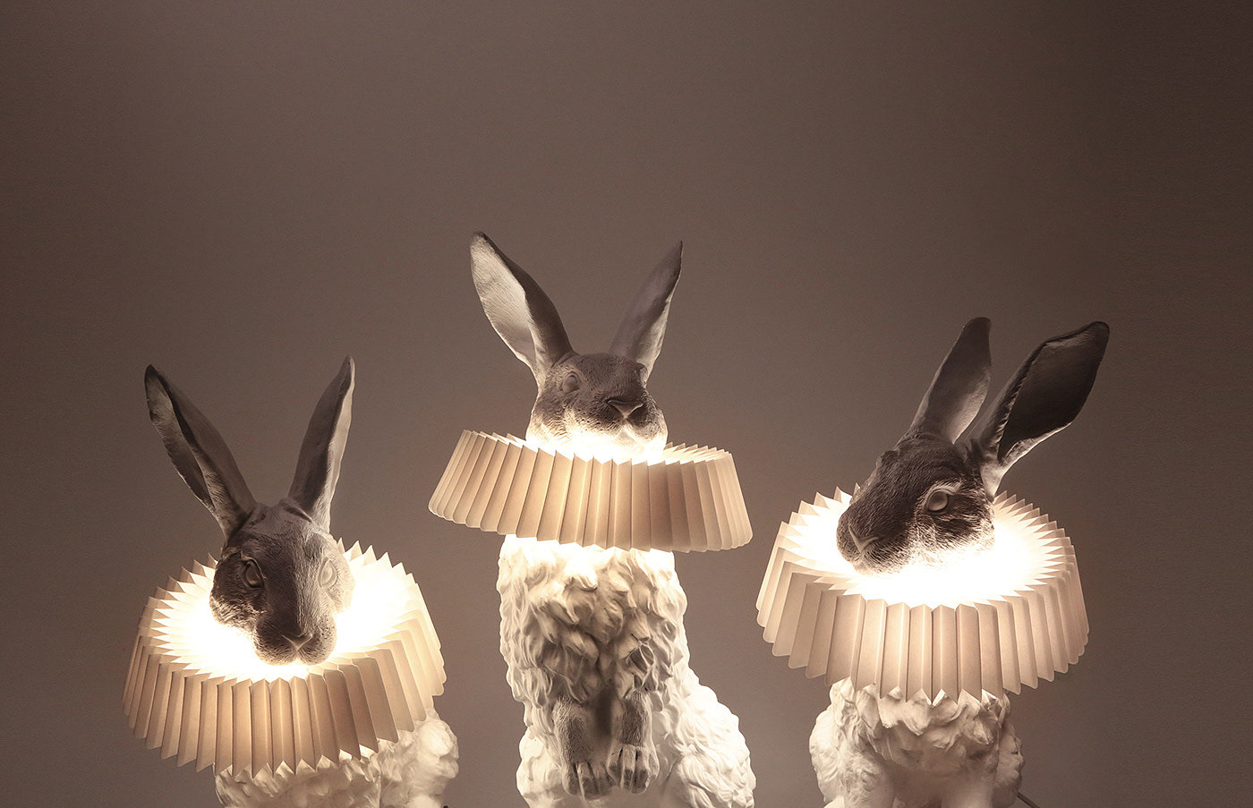 灯具设计，白色，Rabbit X LAMP，