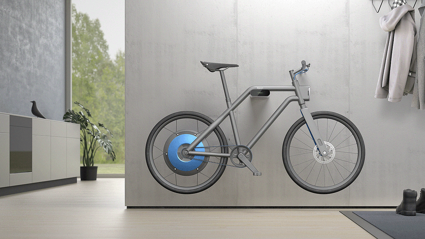 概念设计，自行车，Dyson Urban Bike，