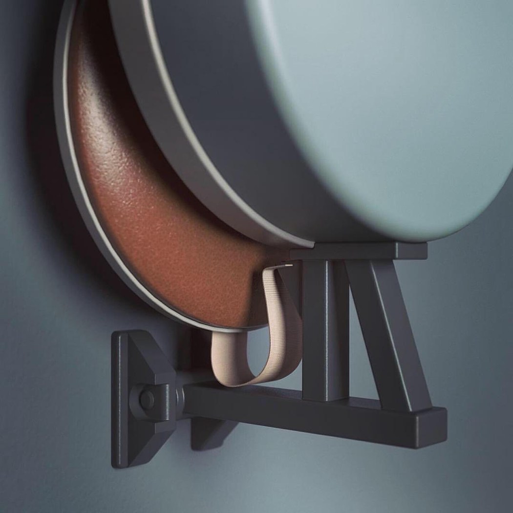 Metal，Wall mounted chair，furniture design ，