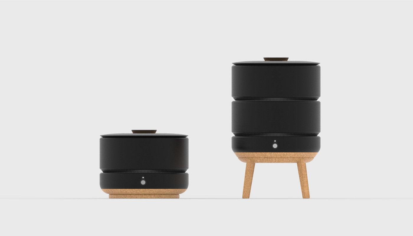 ORRE，black，Modular composter，