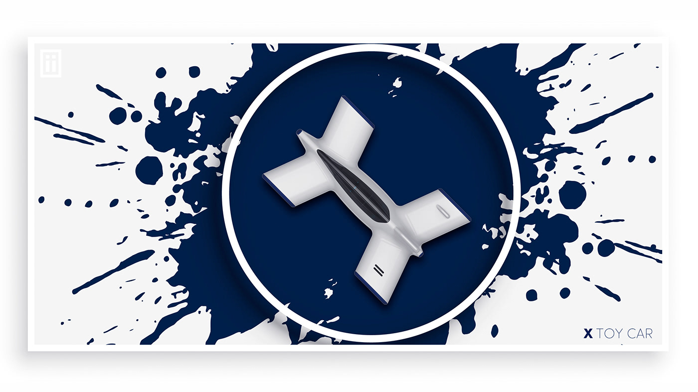 Toy design，black，conceptual design，X Toy Car，