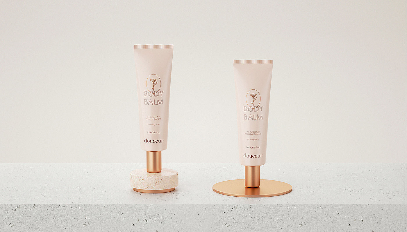 packing design，Cosmetic design，Douceur，