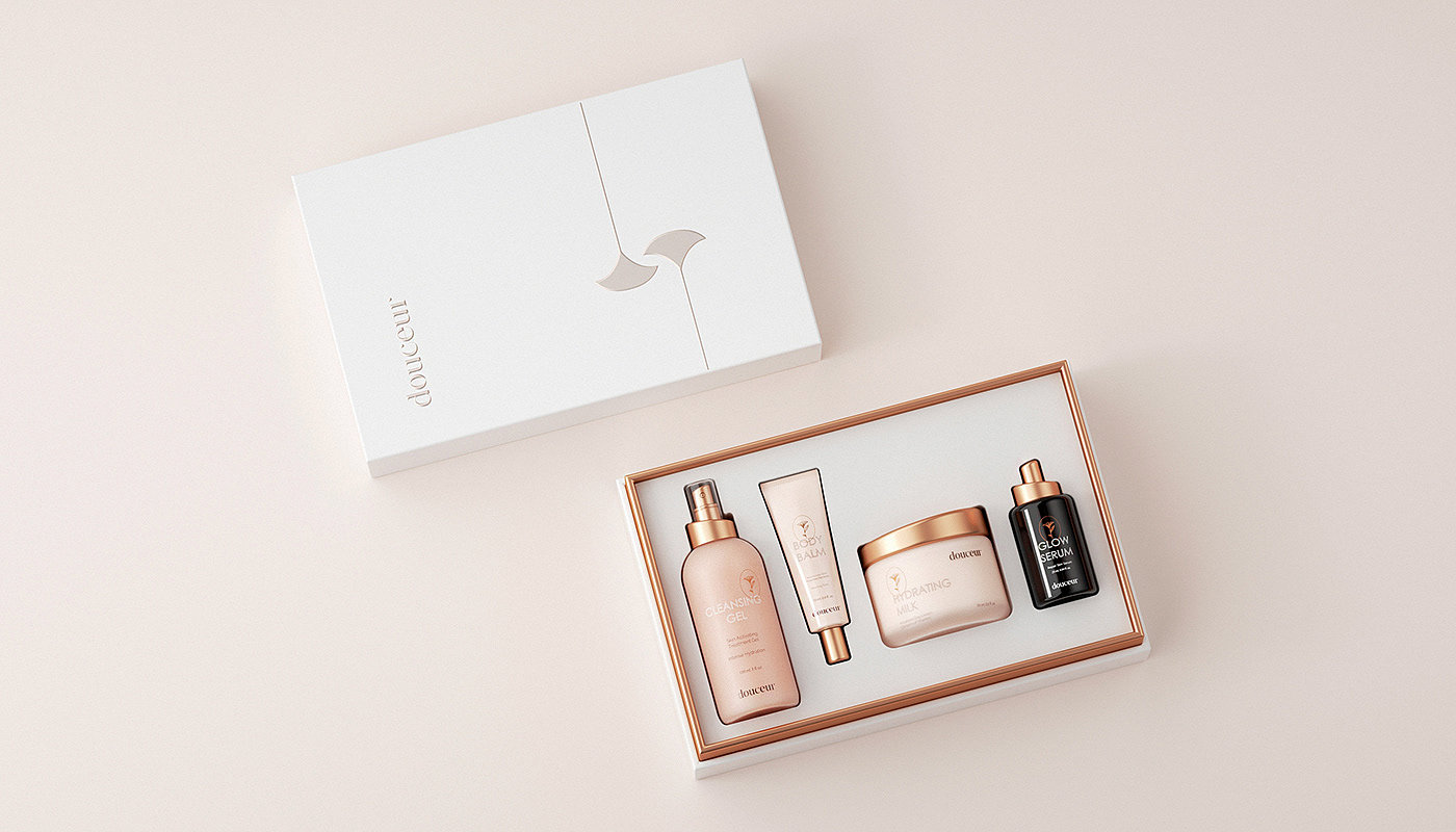 packing design，Cosmetic design，Douceur，