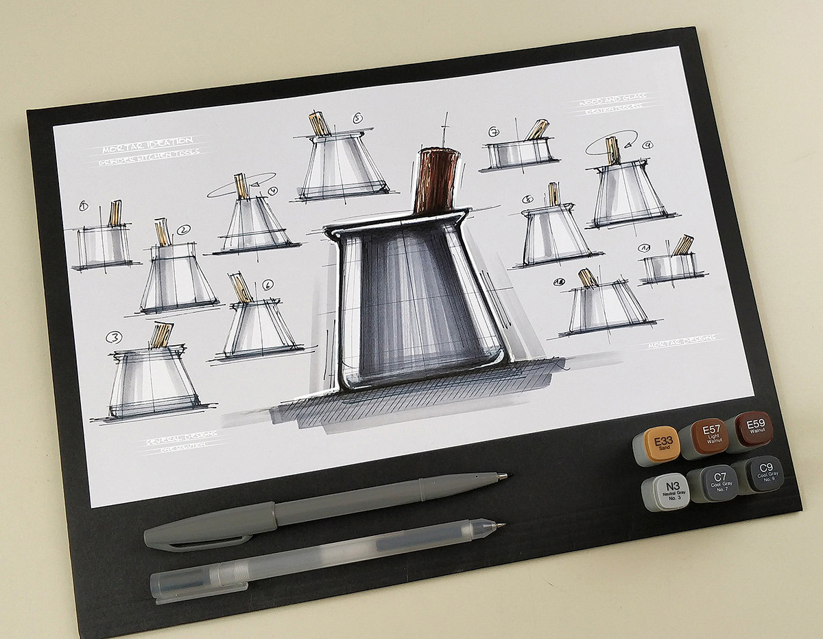 marker pen，product design，Hand drawn，
