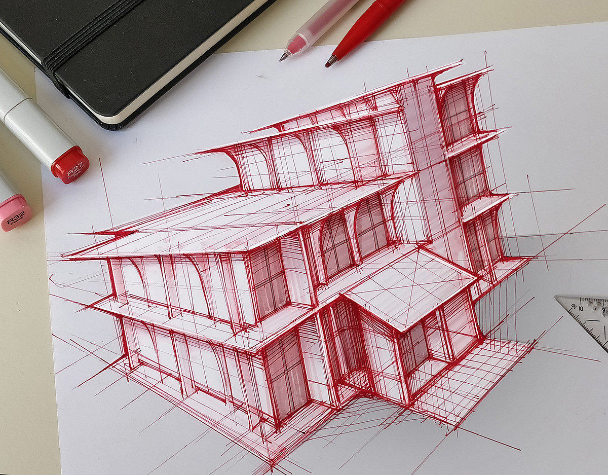 marker pen，product design，Hand drawn，