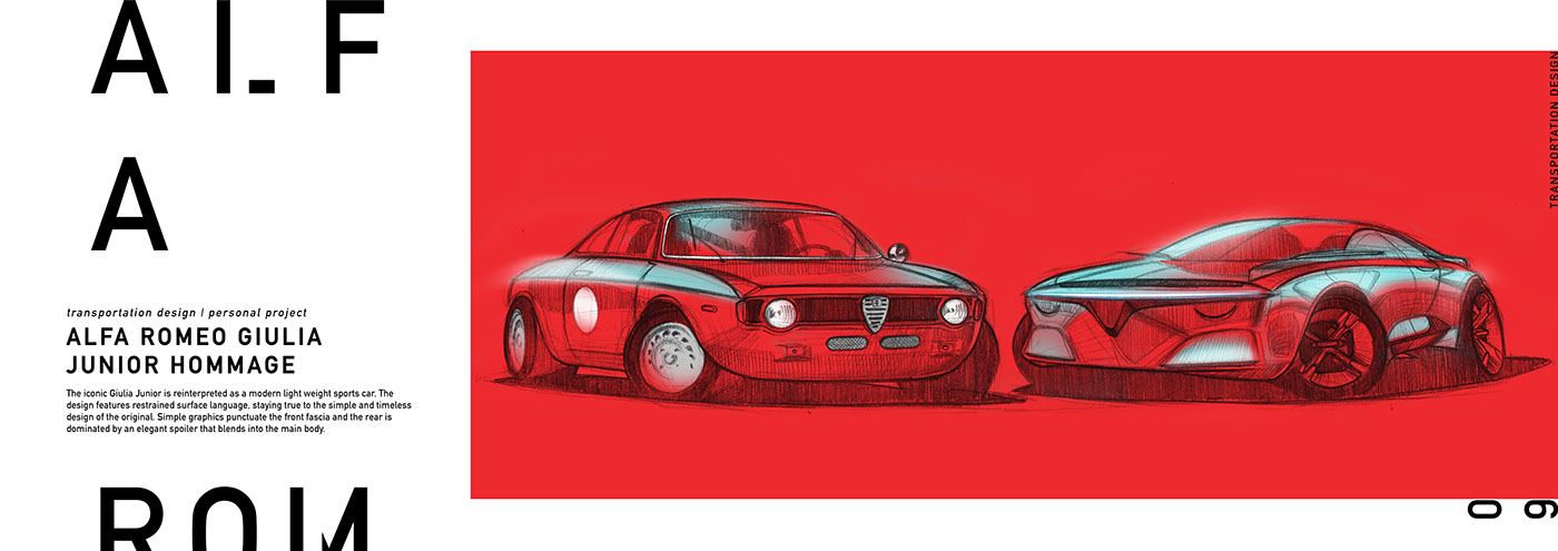 vehicle，Hand drawn，conceptual design，portfolio，