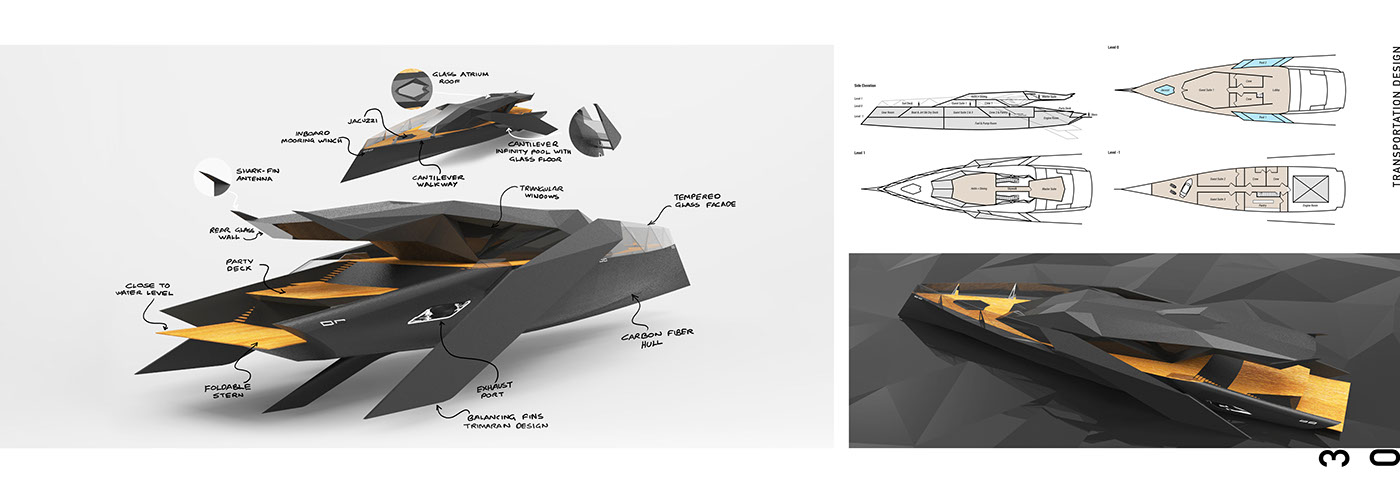 vehicle，Hand drawn，conceptual design，portfolio，