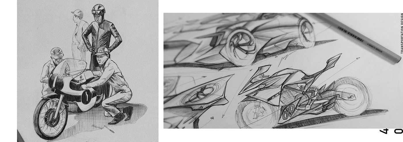 vehicle，Hand drawn，conceptual design，portfolio，