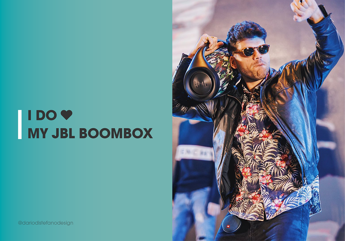 Mr Dario DISTEFANO，JBL Boombox，portable，Bluetooth，loudspeaker box，waterproof，