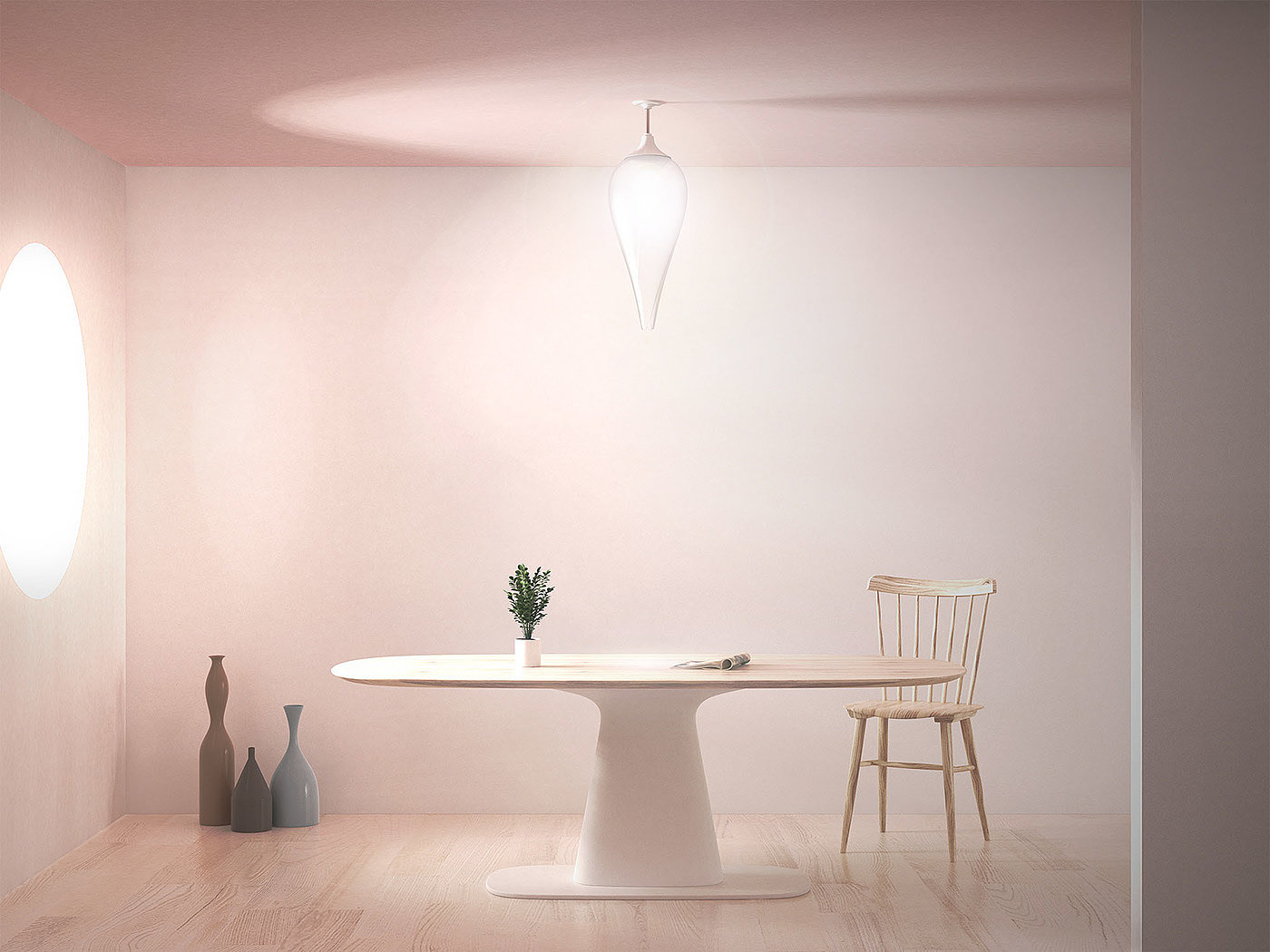 Flower bud，hs2 studio，Kim Hyunsoec，电风扇，灯，照明，