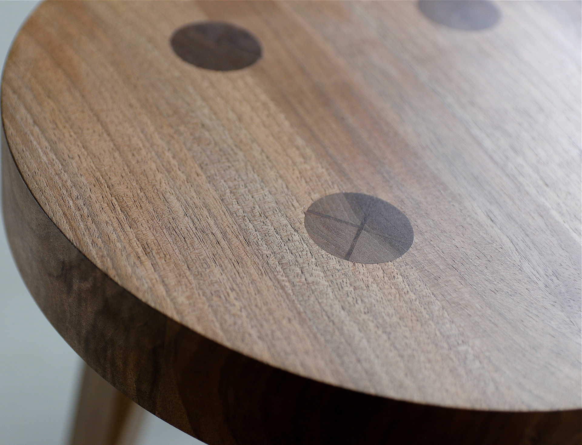 I'M PLEASE，Design，stool，Mahogany，