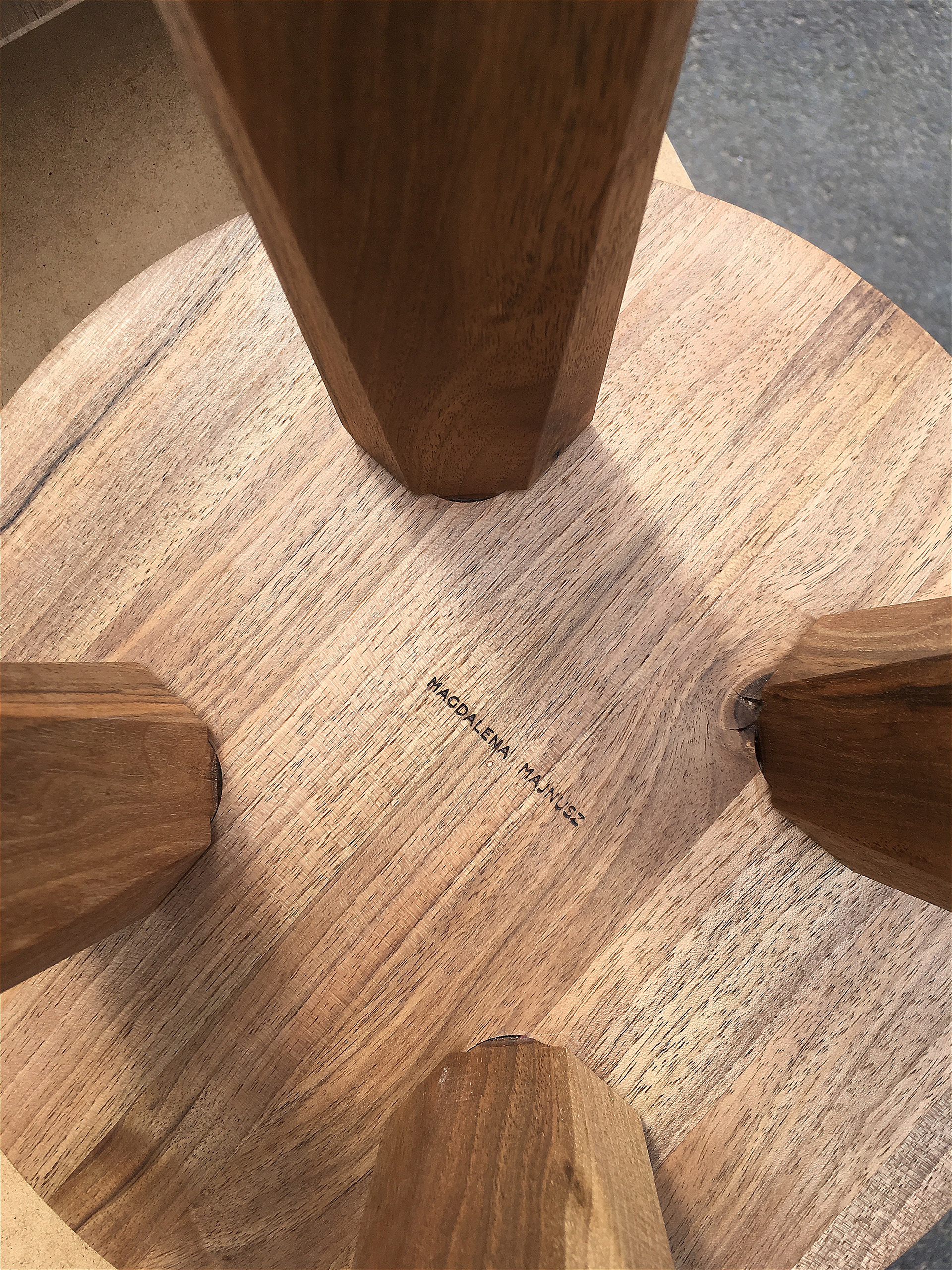 I'M PLEASE，Design，stool，Mahogany，