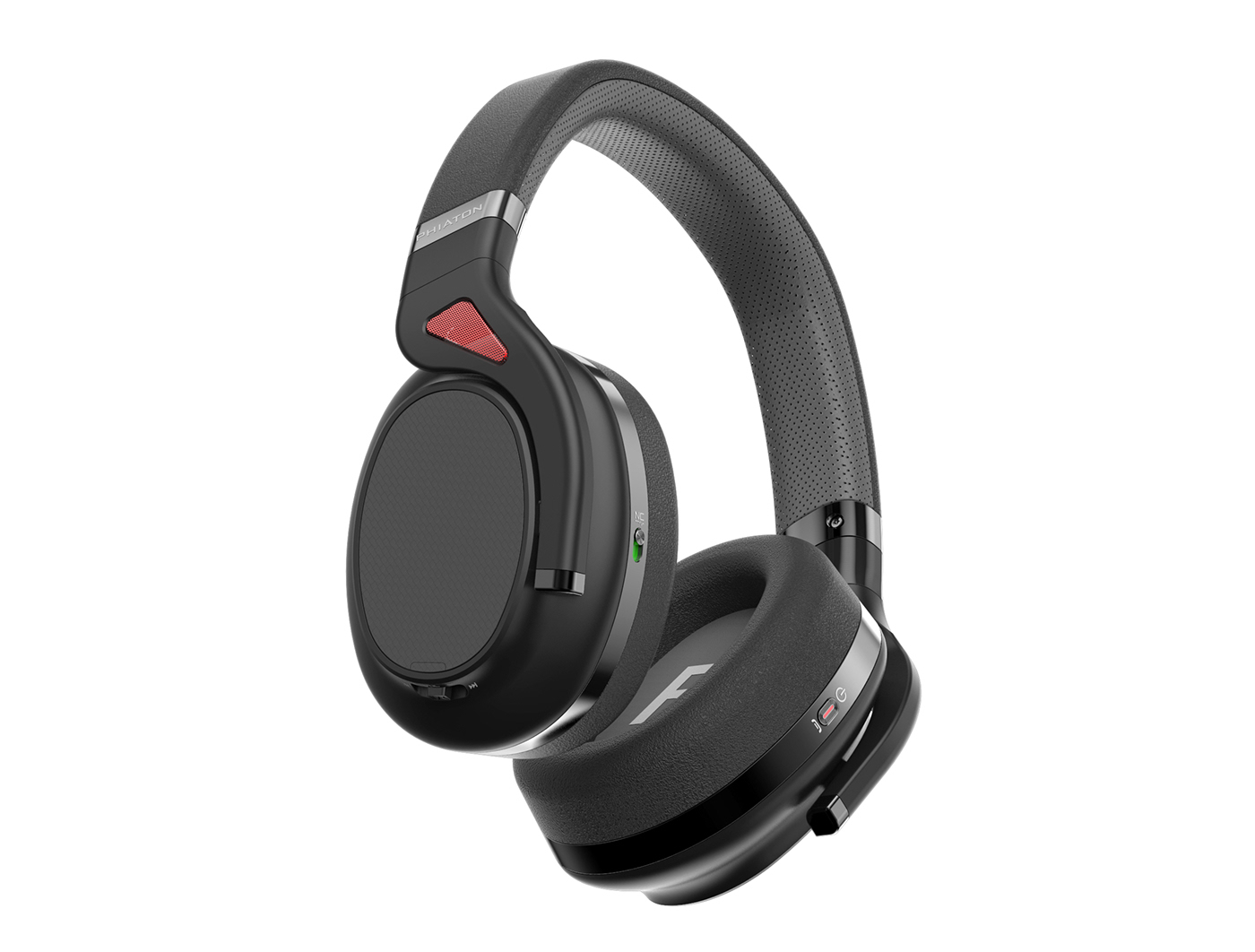 Earphone design，black，phiaton，