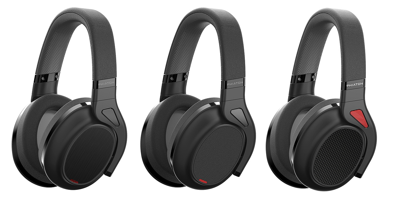 Earphone design，black，phiaton，
