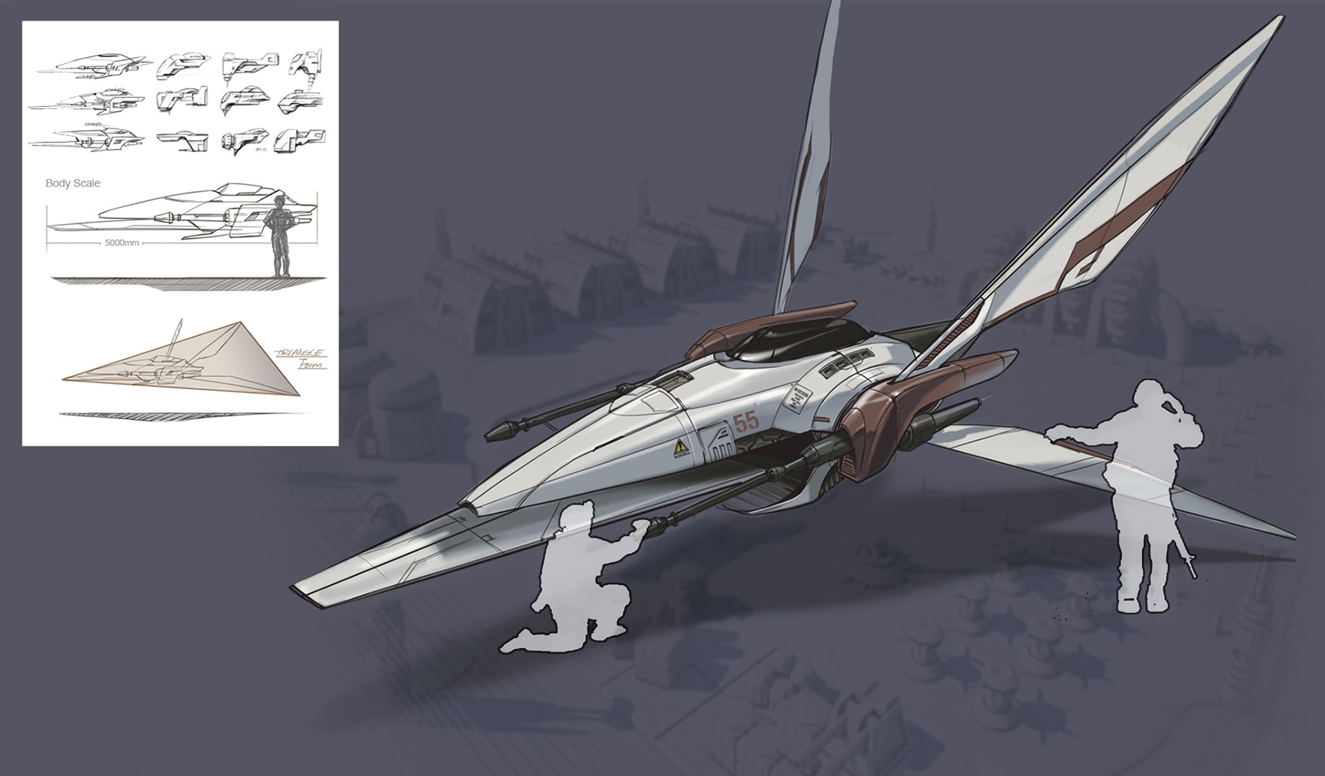 aircraft，V-wing fighter，Design，