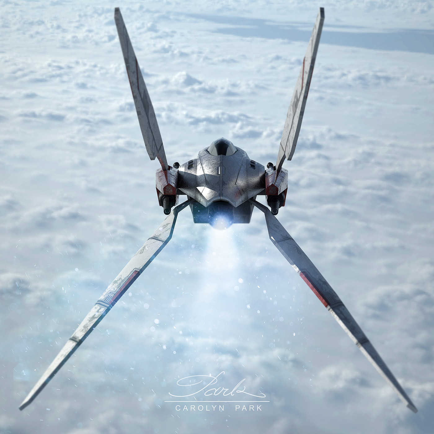 aircraft，V-wing fighter，Design，