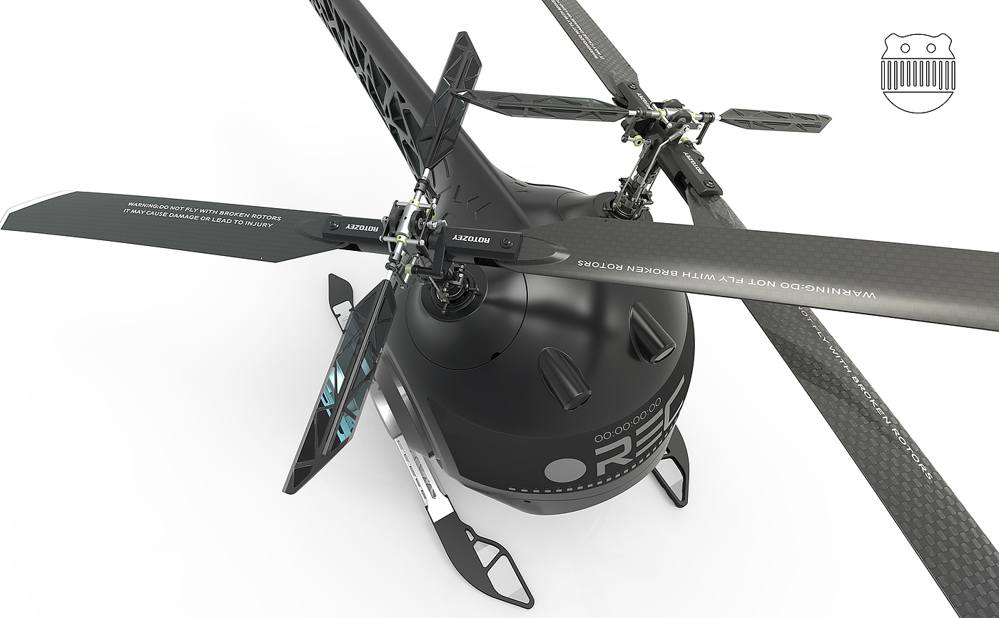 helicopter，originality，Design，ROTOZEY，UAV，patrol，