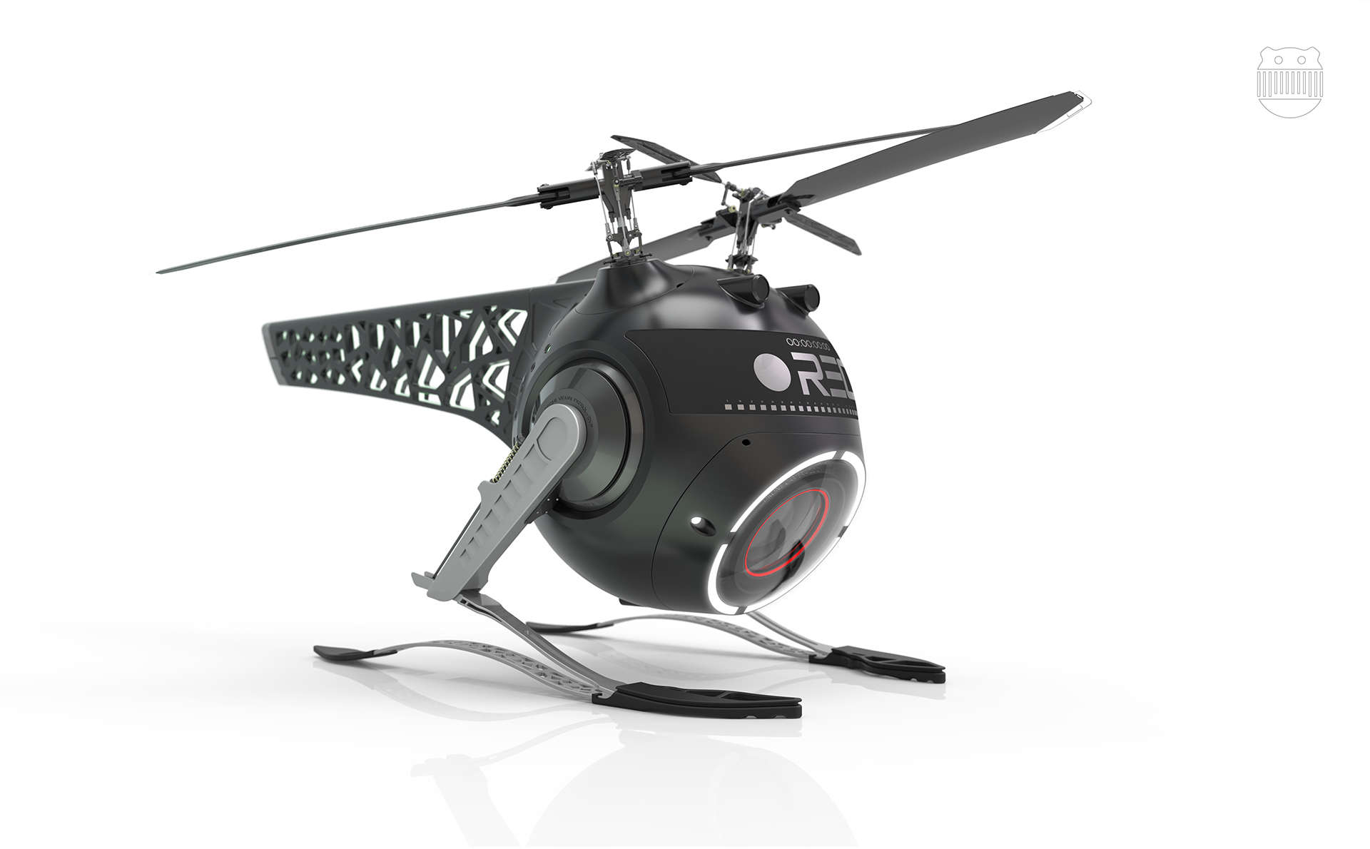 helicopter，originality，Design，ROTOZEY，UAV，patrol，
