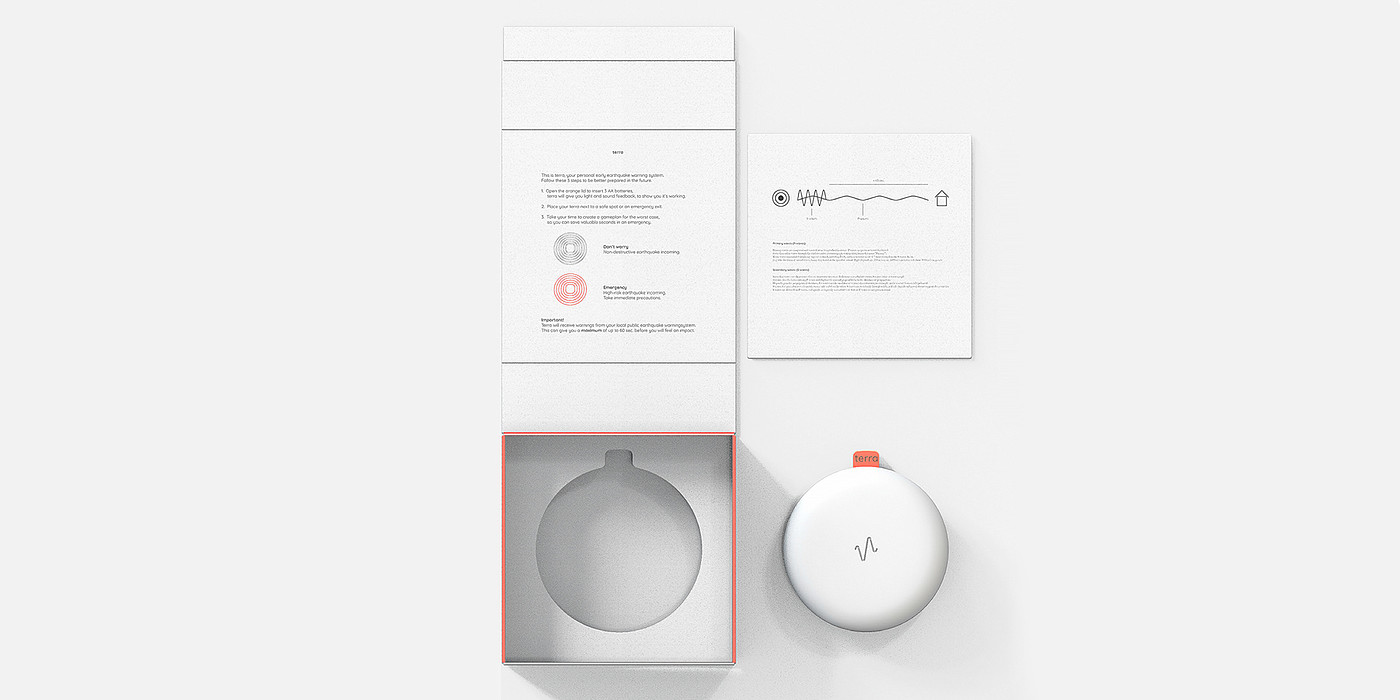originality，Terra，Design，Earthquake warning device，