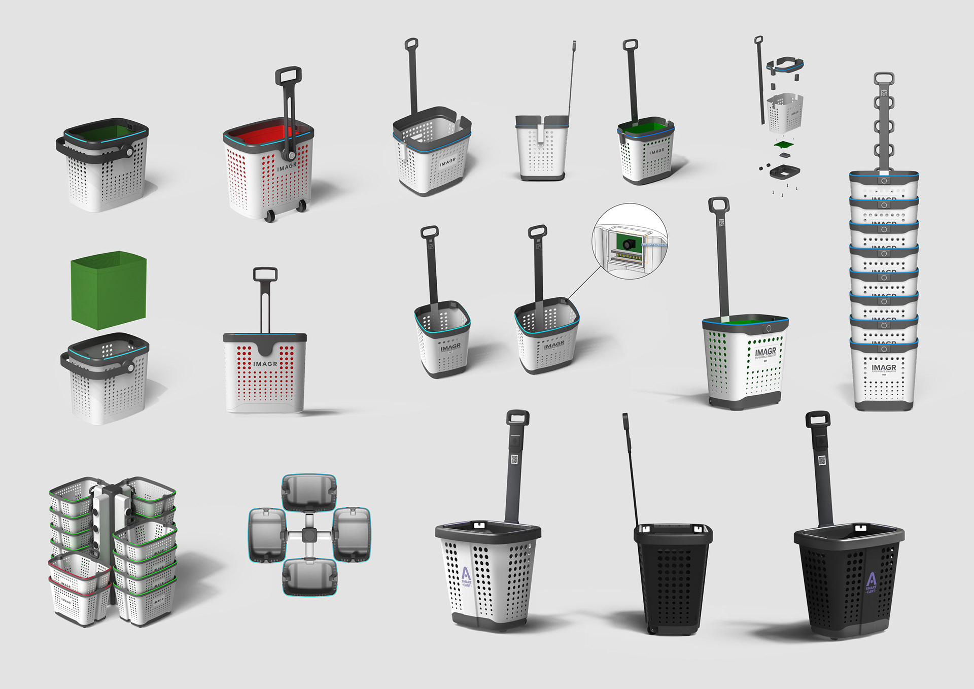 Design，SMARTCART，Shopping Basket，Intelligent identification，