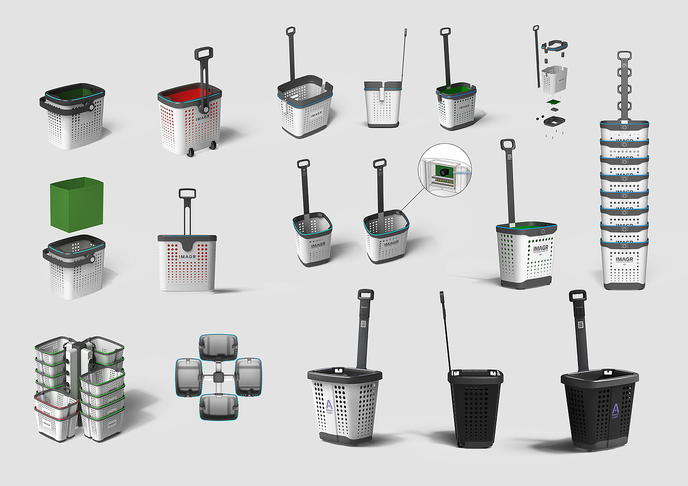 Design，SMARTCART，Shopping Basket，Intelligent identification，