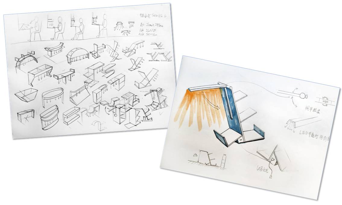 bookshelf，Storage rack，Desk lamp，Creative products，