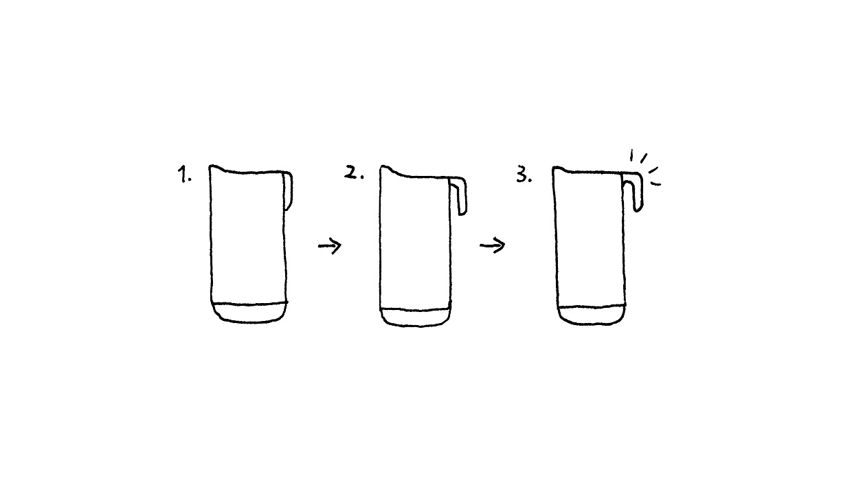 Thermal insulation kettle，Movable grip，product design，industrial design，Kitchen supplies，