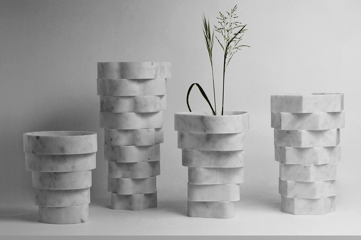 Marble，vase，Home Furnishing，Ornaments，originality，