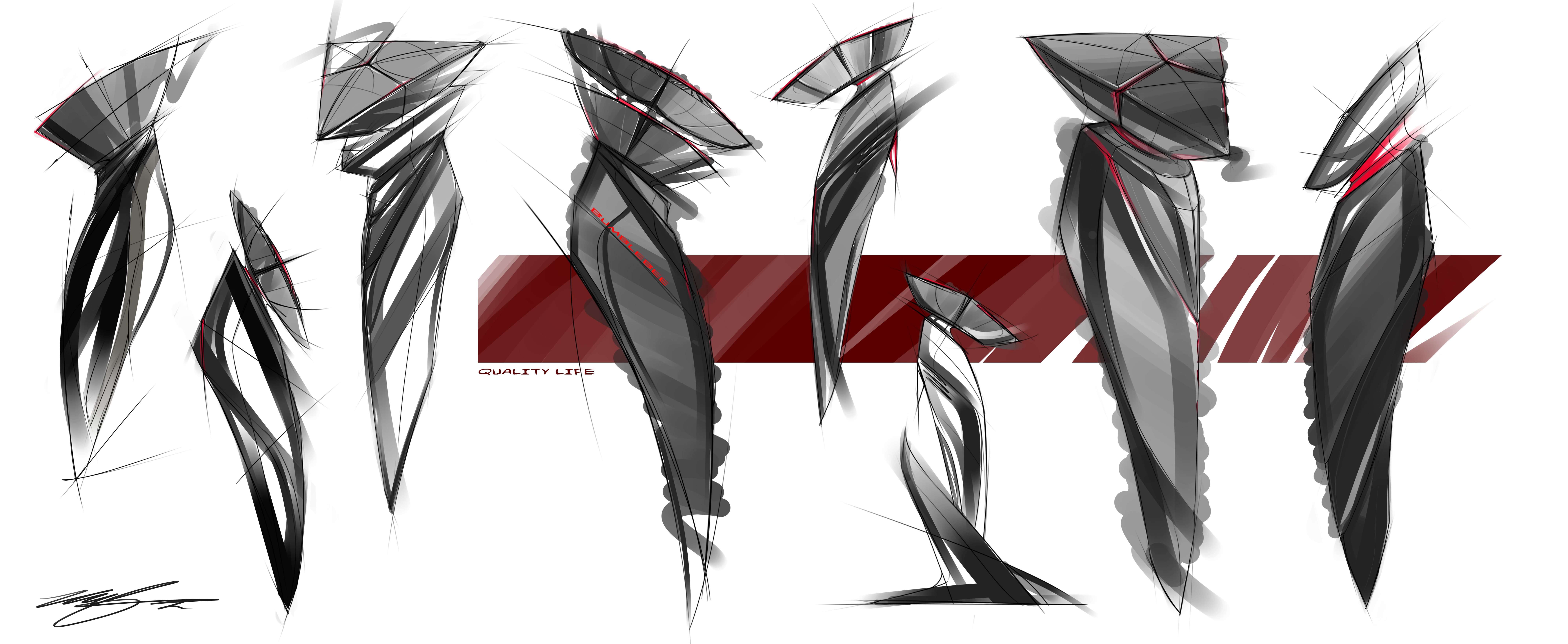 razor，Electric drawing，Hand drawn，