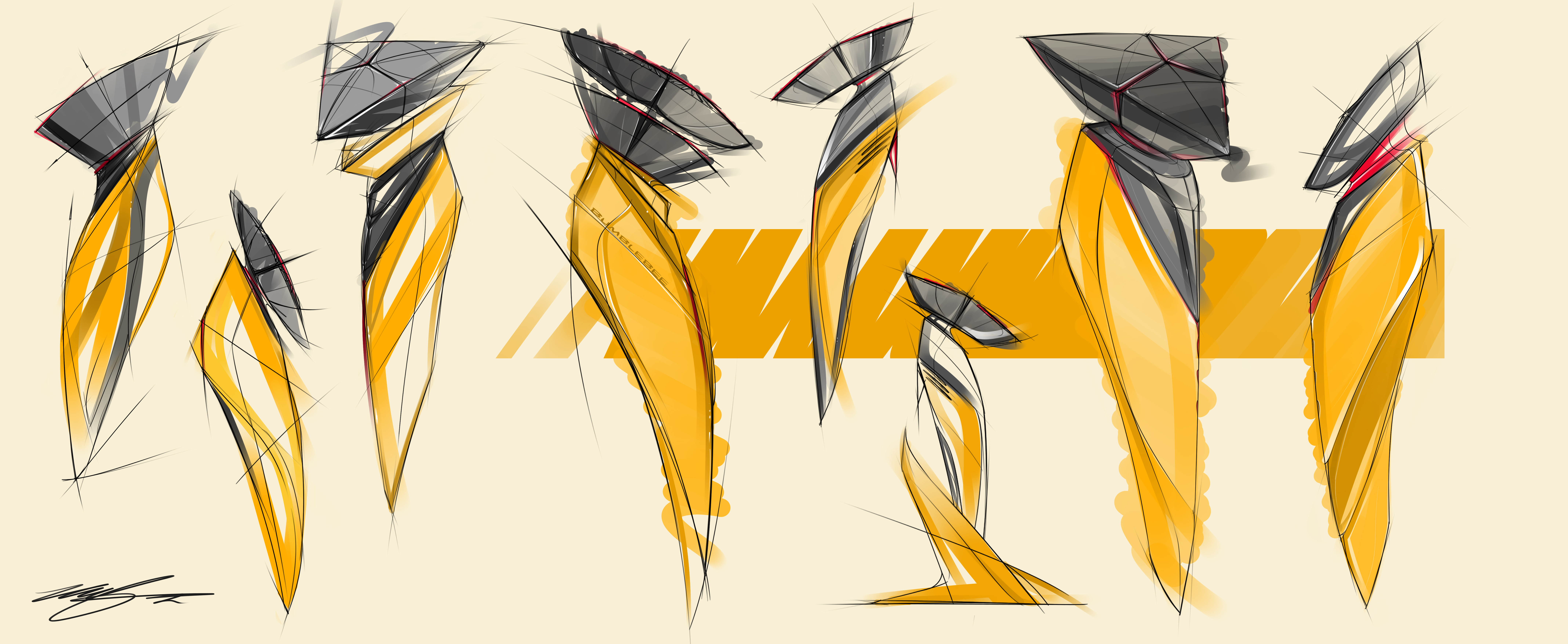 razor，Electric drawing，Hand drawn，