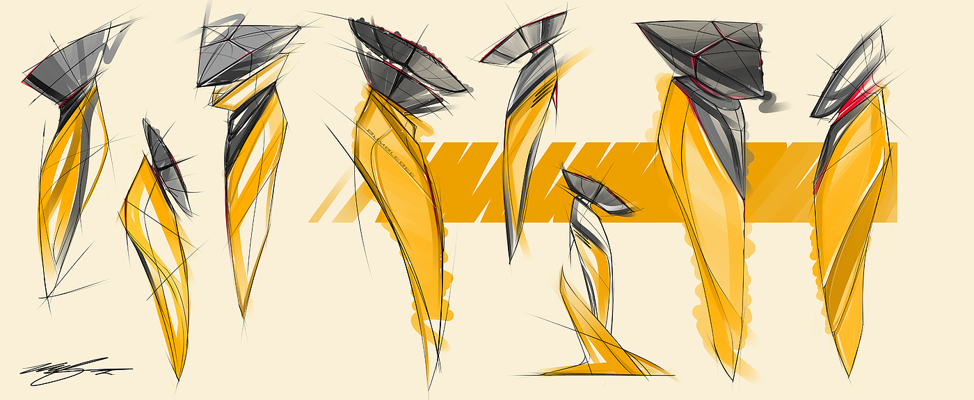 razor，Electric drawing，Hand drawn，